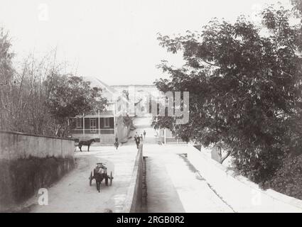 Late 19th century photograph: Street is Nassau, Bahamas Stock Photo