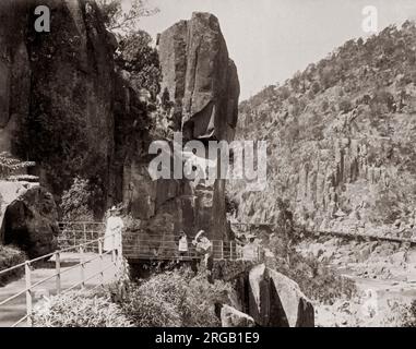 Cataract Gorge, Launceston, Tasmania, Australia, c.1890 Stock Photo