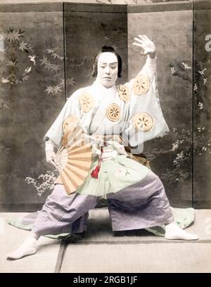 c. 1880s Japan - actor in costume Stock Photo