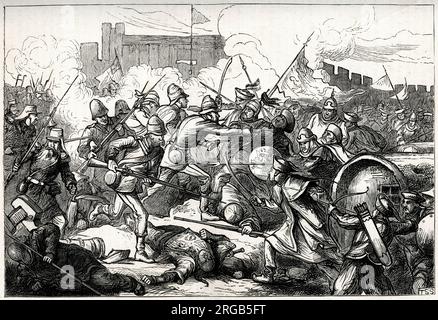 Chinese soldiers, Second Opium War, 1860 Stock Photo - Alamy