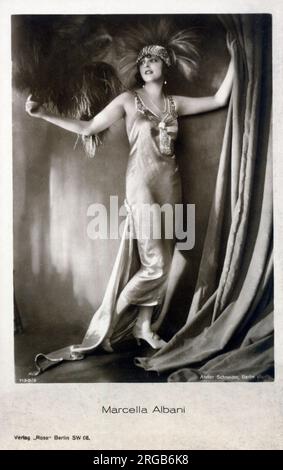 Marcella Albani (1899-1959) - Italian actress of the silent movie era. Stock Photo