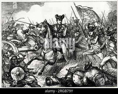 The Battle of Plassey, 23 June 1757 fought between the British East ...