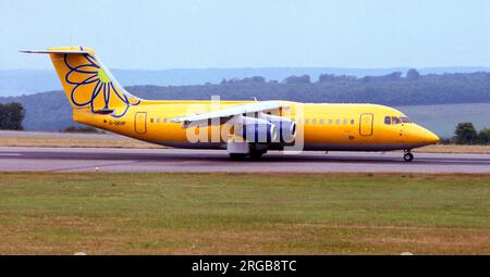 British Aerospace Bae 146-300 G-UKHP (msn E3123), of Flybe circa 2002. Stock Photo