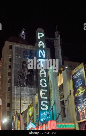 Hollywood, California, USA. 5th Sep, 2015. The Art DecoPantages Theatre built in 1930 showed first run movies and vaudeville shows. From 1950-1959 it was home to annual Academy Awards. (Credit Image: © Ian L. Sitren/ZUMA Press Wire) EDITORIAL USAGE ONLY! Not for Commercial USAGE! Stock Photo