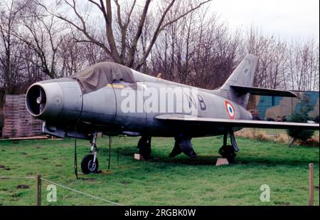 Dassault Mystere iVA '8-NB' (msn 79), at the Norfolk & Suffolk Aviation Museum, Flixton. Stock Photo