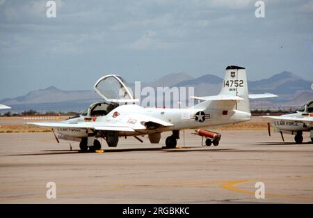 United States Air Force (USAF) - Cessna T-37B 67-14752 (msn 41009), at Sheppard Air Force Base in Texas. Stock Photo