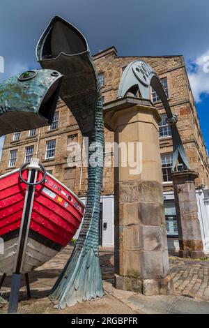 Arch on Dock Place, Leith, Edinburgh, Scotland, United Kingdom Stock Photo