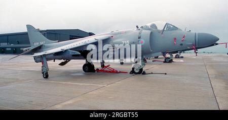 Royal Navy - British Aerospace Sea Harrier FA.2 ZH796 (msn NB01), at RNAS Yeovilton on 12 July 1996. Stock Photo