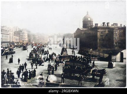 Manchester Piccadilly street scene, England Stock Photo