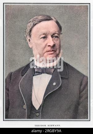 Theodor Schwann (1810 - 1882), German physiologist who made many contributions to biology and coined the term metabolism. Stock Photo