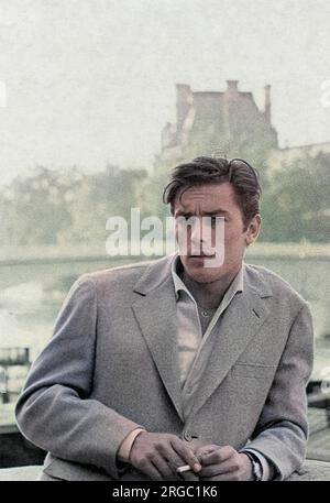 ALAIN DELON French film actor who appeared in British and American films Stock Photo