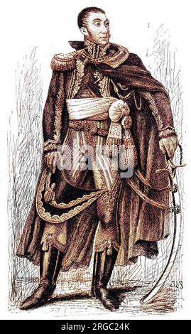 EMMANUEL DE GROUCHY French military commander during the Napoleonic Wars, marechal de France. Stock Photo