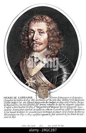 HENRI de Lorraine, comte de HARCOURT French soldier and statesman Stock Photo