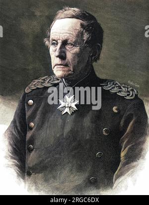 HELMUT CARL BERNHARD, graf von MOLTKE (1800 - 1891), Prussian military commander during the Franco-Prussian war. Stock Photo