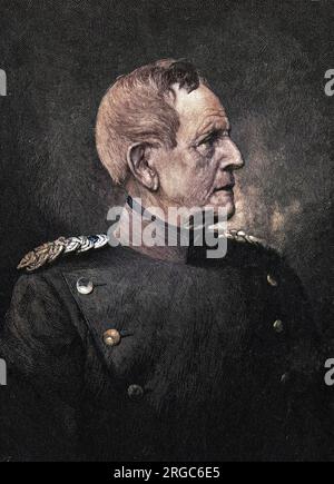 HELMUT CARL BERNHARD, graf von MOLTKE (1800 - 1891), Prussian military commander during the Franco-Prussian war. Stock Photo