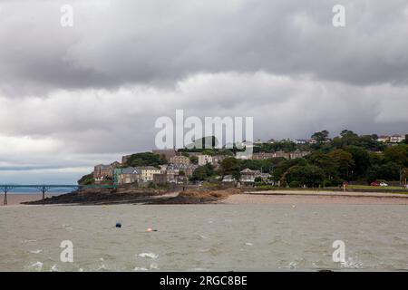 Clevedon Marine Lake the world's largest sea water infinity pool Stock Photo