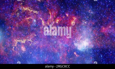 Galaxy in the universe. Starry outer space background. Elements of this image furnished by NASA. Stock Photo