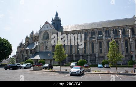 Eu the collegiate church of Notre-Dame et Saint-Laurent Stock Photo