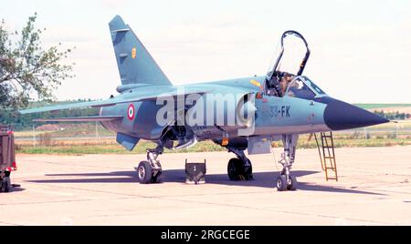 Armee de l'Air - Dassault Mirage F.1B 15 - 33-FK (msn 15), of Escadron de Chasse 03-033, at Base aerienne 112 Reims-Champagne on 14 September 1997. (Armee de l'Air - French Air Force). Stock Photo