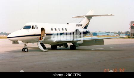 Hawker Siddeley HS.125-400A N217F (msn 25175), of the Wilmington Trust Co. on 7 October 1992. Stock Photo