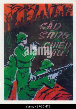 Vietnamese Patriotic Poster Stock Photo