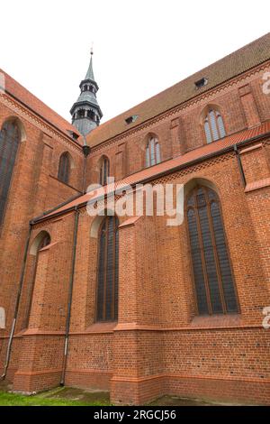 The Cathedral Basilica of the Assumption, Gothic cathedral located in Pelplin, Poland. Stock Photo