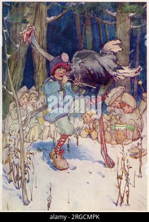Illustration to Peter Pan by J.M. Barrie. Slightly Soiled, one of