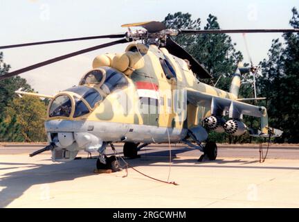 Captured Iraqi Mil Mi-24 Stock Photo