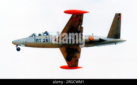 Belgian Air Force - Fouga CM.170-1 Magister MT-26 (msn 283). Stock Photo