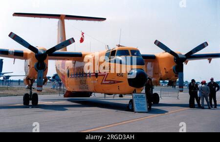 Canadian Armed Forces - de Havilland Canada CC-115 Buffalo 115456 (msn 10), of 442 Squadron, at RAF Fairford for the Royal International Air Tattoo on 22 July 1989. Stock Photo