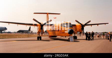 Canadian Armed Forces - de Havilland Canada CC-115 Buffalo 115456 (msn 10), of 442 Squadron, at RAF Fairford for the Royal International Air Tattoo on 22 July 1989. Stock Photo