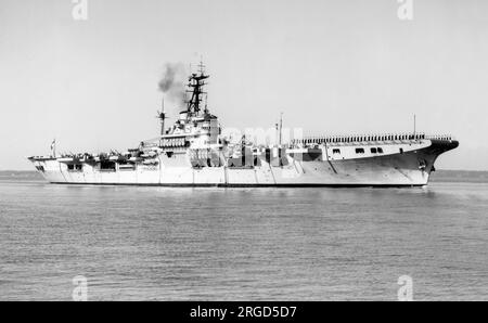 Royal Navy - HMS Triumph (R16), fleet support ship. Formerly a Colossus ...