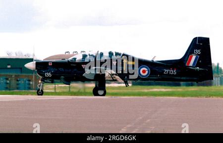 Royal Air Force - Short Tucano T.1 ZF135 (msn S001/T1/312213), of No.207 (R) Squadron. Stock Photo