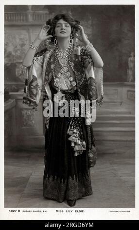 Miss Lily Elsie (1886-1962), English Actress and Singer - one of the most photographed women of the Edwardian era. Stock Photo