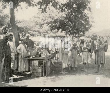 Luncheon in the streets of Cairo, Egypt Stock Photo