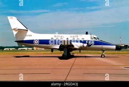 Royal Navy - British Aerospace Jetstream T.2 XX484 (msn 266 P/N 58, base code 'CU', call-sign '66'). Stock Photo