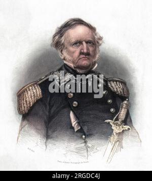 Lieutenant-general WINFIELD SCOTT American military commander, notably in the Mexican wars. Stock Photo