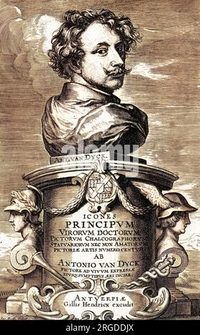 Antony van Dyck (1599 - 1641) Flemish artist : we have scores of his portraits... Stock Photo