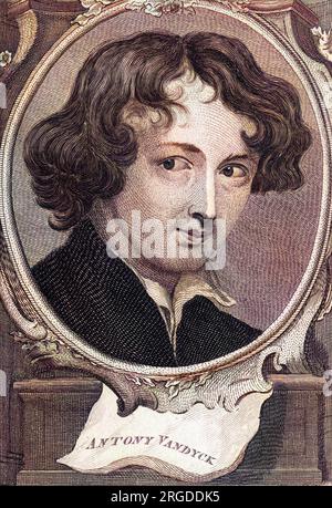 Antony van Dyck (or Van Dijk, Vandyke) (1599 - 1641) as a young man. Stock Photo