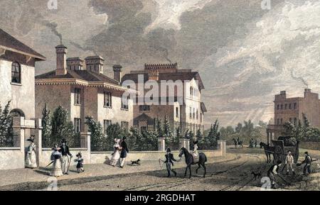 A residential enclave in Regent's Park. Stock Photo