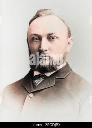 Edward Charles Pickering (1846-1919), American astronomer, physicist and psychical researcher.  He was a founding member of the American Society for Psychical Research. Stock Photo