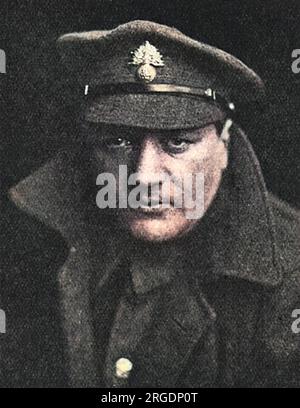 SIR JACOB EPSTEIN Sculptor (1880-1959) as a private in the British Army in 1917. Stock Photo