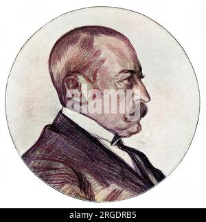 Pierre Waldeck-Rousseau (1846 - 1904), French Republican politician who served as the Prime Minister of France. Stock Photo