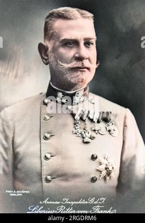 Liborius Ritter von Frank (1848-19??), Austro-Hungarian General during the First World War, Commander of the Austrian 5th Army in 1914. Stock Photo