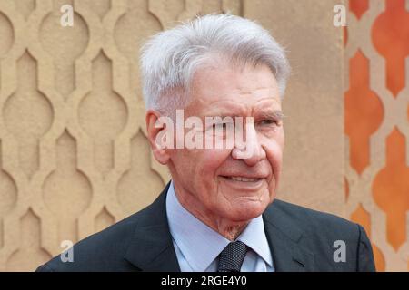 Harrison Ford attends the UK Premiere of 'Indiana Jones and The Dial of Destiny' at Cineworld, Leicester Square, London, England, UK on Monday 26 June Stock Photo