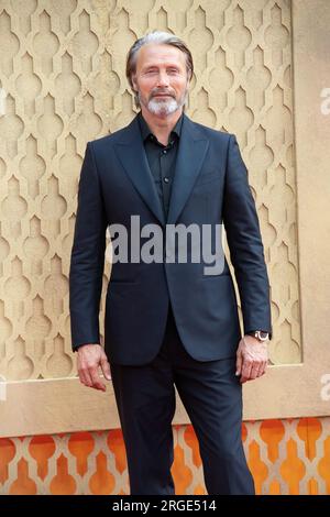 Mads Mikkelsen attends the UK Premiere of 'Indiana Jones and The Dial of Destiny' at Cineworld, Leicester Square, London, England, UK on Monday 26 Jun Stock Photo