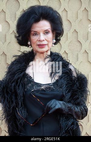 London, UK. 26 Jun 2023. Pictured: Bianca Jagger attends the UK Premiere of 'Indiana Jones and The Dial of Destiny' at Cineworld, Leicester Square Stock Photo