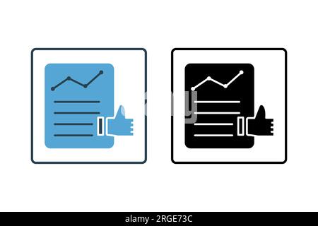 Response Audit Icon. Icon related to survey. solid icon style. Simple vector design editable Stock Vector