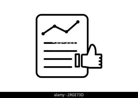 Response Audit Icon. Icon related to survey. line icon style. Simple vector design editable Stock Vector