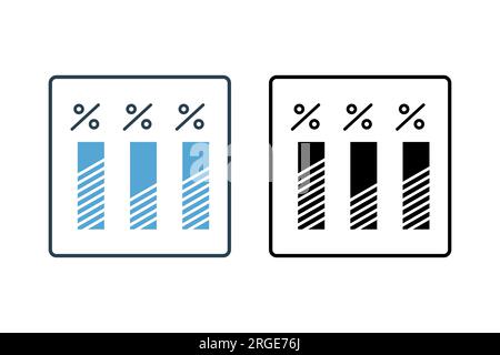 Poll Icon. Icon related to survey. solid icon style. Simple vector design editable Stock Vector